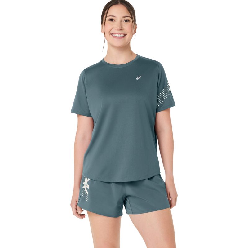 Polo ASICS Icon Ss Top Foggy Teal Mujer - 0
