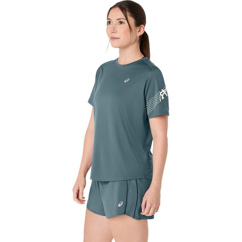 Polo ASICS Icon Ss Top Foggy Teal Mujer - 1
