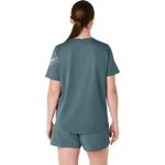 Polo ASICS Icon Ss Top Foggy Teal Mujer - 2