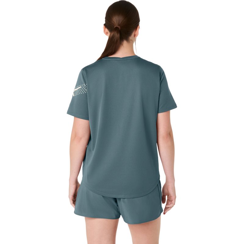 Polo ASICS Icon Ss Top Foggy Teal Mujer - 2