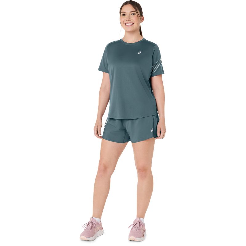 Polo ASICS Icon Ss Top Foggy Teal Mujer - 3
