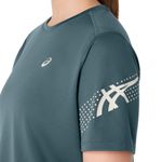 Polo ASICS Icon Ss Top Foggy Teal Mujer - 6