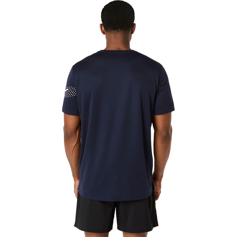 Polo ASICS Icon Ss Top Midnight/Cream Hombre - 1