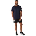 Polo ASICS Icon Ss Top Midnight/Cream Hombre - 3