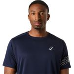 Polo ASICS Icon Ss Top Midnight/Cream Hombre - 4