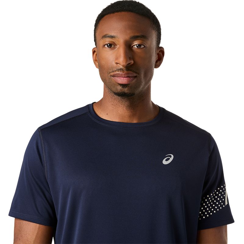 Polo ASICS Icon Ss Top Midnight/Cream Hombre - 4