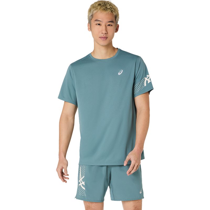 Polo ASICS Icon Ss Top Foggy Teal Hombre - 0