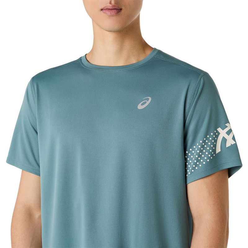 Polo ASICS Icon Ss Top Foggy Teal Hombre - 4