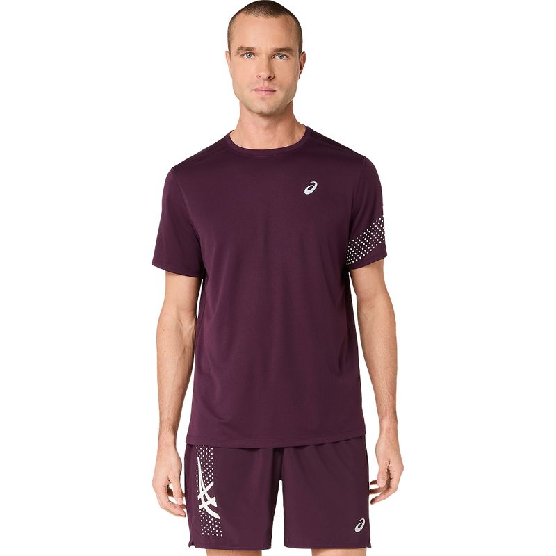Polo ASICS Icon Ss Top Dark Aubergine Hombre - 0