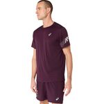Polo ASICS Icon Ss Top Dark Aubergine Hombre - 1