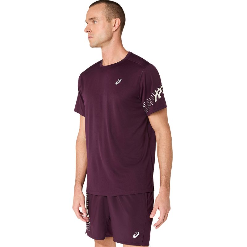 Polo ASICS Icon Ss Top Dark Aubergine Hombre - 1
