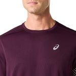 Polo ASICS Icon Ss Top Dark Aubergine Hombre - 4