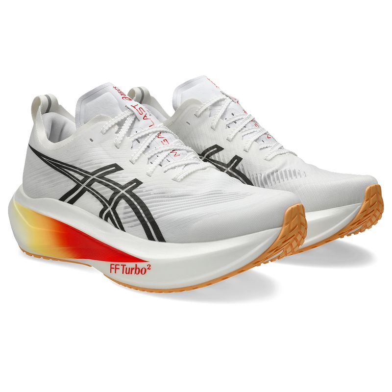 Zapatillas ASICS Megablast White/Orange Glow Unisex - 2
