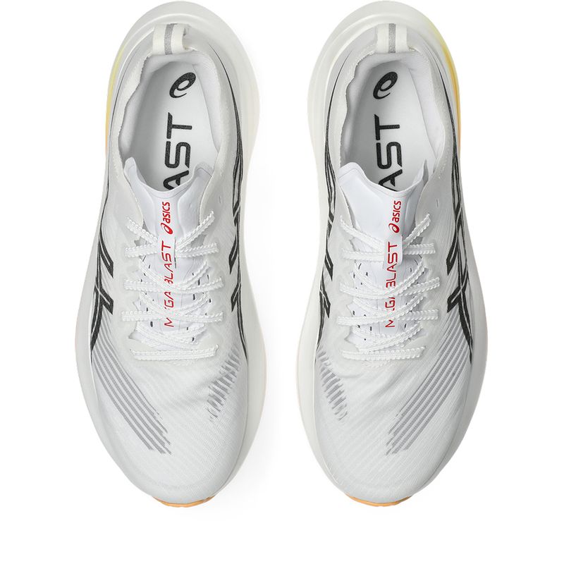 Zapatillas ASICS Megablast White/Orange Glow Unisex - 3