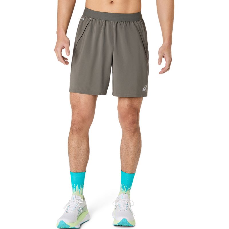Short ASICS Road 2-N-1 7In Short Truffle Grey Hombre - 0