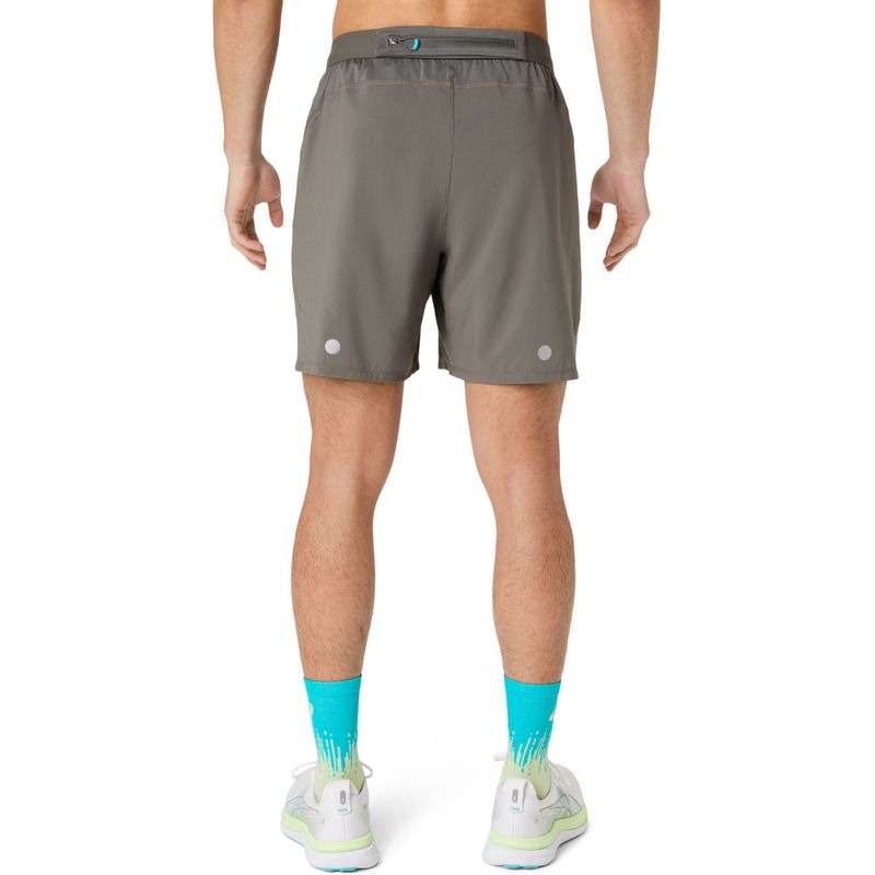 Short ASICS Road 2-N-1 7In Short Truffle Grey Hombre - 1