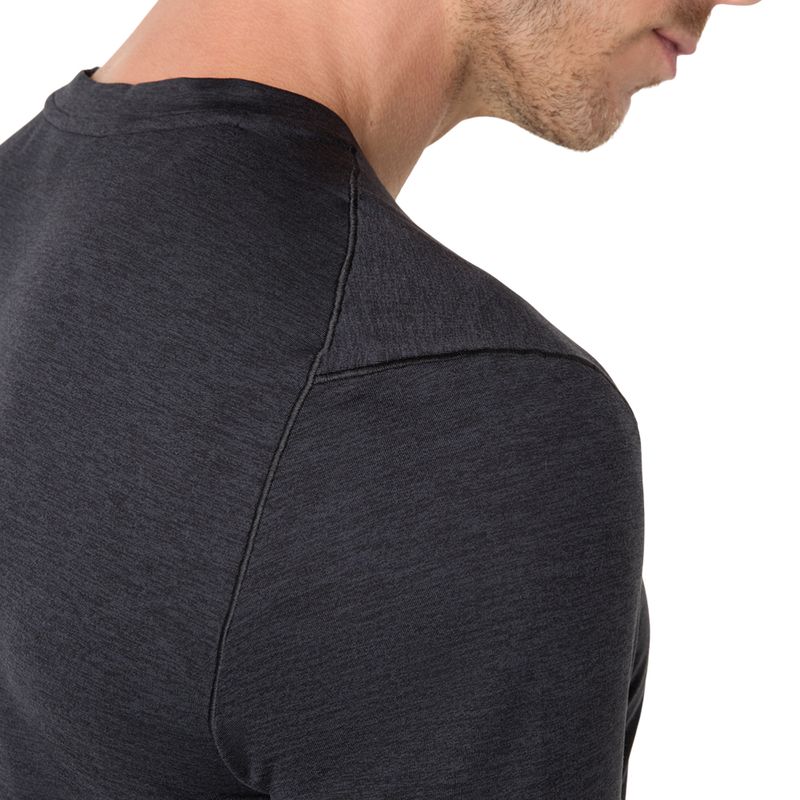 Polo ASICS Refined Texture Short Sleeve Top Performance Black Heather Hombre - 6