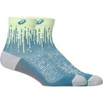 Medias ASICS Performance Run Sock Quarter Illuminate Yellow/Foggy Teal Unisex - 0