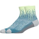 Medias ASICS Performance Run Sock Quarter Illuminate Yellow/Foggy Teal Unisex - 1