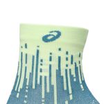 Medias ASICS Performance Run Sock Quarter Illuminate Yellow/Foggy Teal Unisex - 2