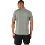 Polo ASICS Refined Texture Short Sleeve Top Truffle Grey Heather Hombre - 1