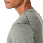 Polo ASICS Refined Texture Short Sleeve Top Truffle Grey Heather Hombre - 4