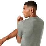 Polo ASICS Refined Texture Short Sleeve Top Truffle Grey Heather Hombre - 6