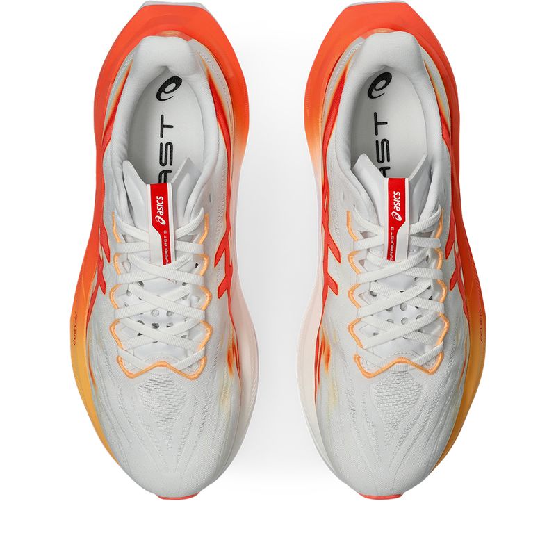 Zapatillas ASICS Superblast 3 White/Orange Glow Unisex - 3