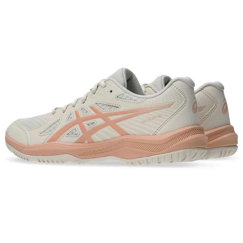 Zapatillas ASICS Upcourt 6 Soft Oat/Cantaloupe Mujer - 4