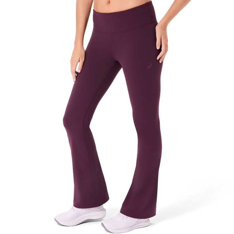 Legging ASICS Comfort Core Flare Tight Dark Aubergine Mujer - 1