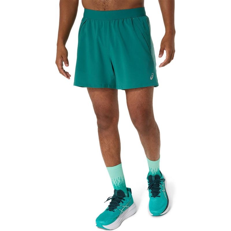 Short ASICS Road 5In Short Rainy Lake/Light Teal Hombre - 0