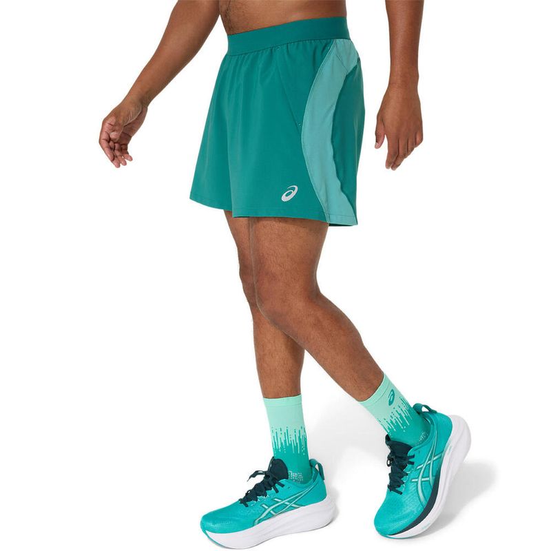 Short ASICS Road 5In Short Rainy Lake/Light Teal Hombre - 2