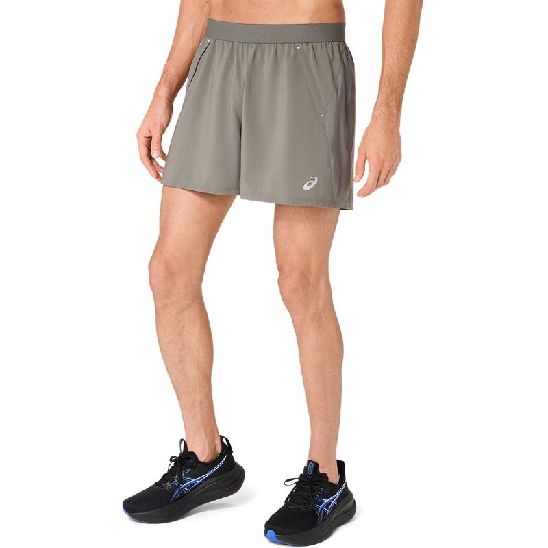 Short ASICS Road 5In Short Truffle Grey Hombre - 1