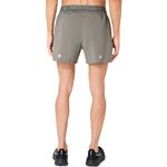 Short ASICS Road 5In Short Truffle Grey Hombre - 2