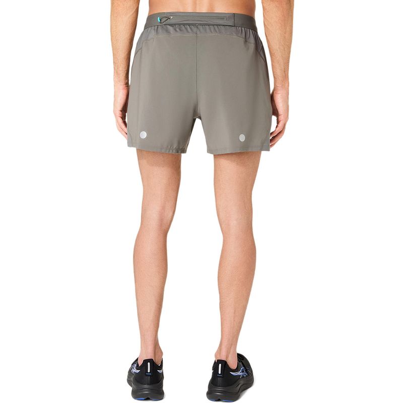Short ASICS Road 5In Short Truffle Grey Hombre - 2