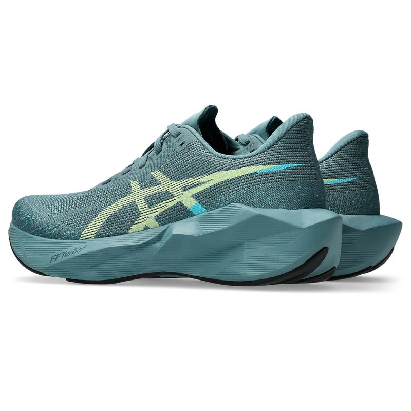 Zapatillas ASICS Novablast 6 Foggy Teal/Illuminate Yellow Hombre - 4