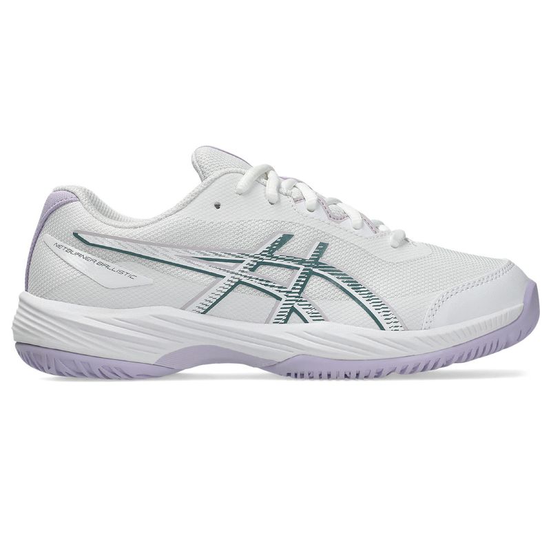 Zapatillas ASICS GEL-Netburner Ballistic 4 Gs White/Foggy Teal Ni&ntilde;os - 0