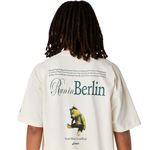 Polo ASICS Heritage Heavy Cotton Run City Tee Cream/Berlin Unisex - 3