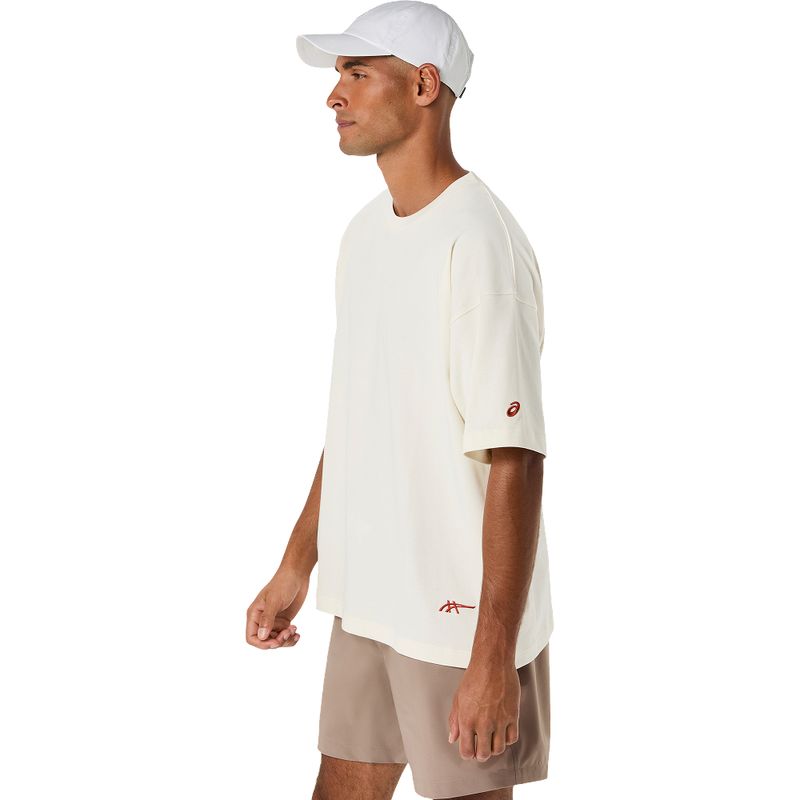 Polo ASICS Heritage Heavy Cotton Run City Tee Cream/Chicago Unisex - 4