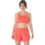 Top ASICS Road Compression Bra Coral Reef Mujer - 0