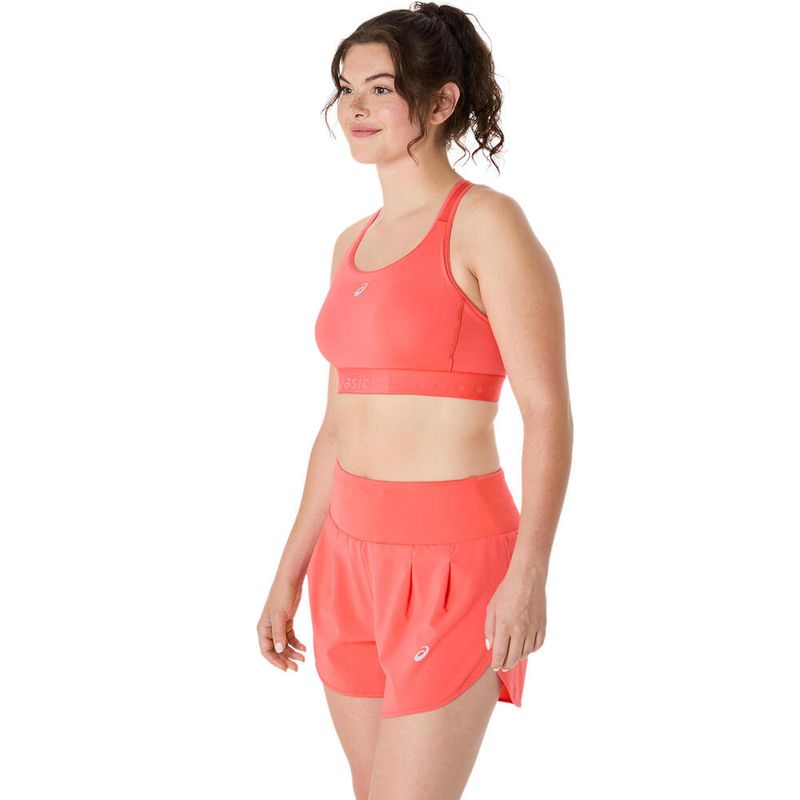 Top ASICS Road Compression Bra Coral Reef Mujer - 1