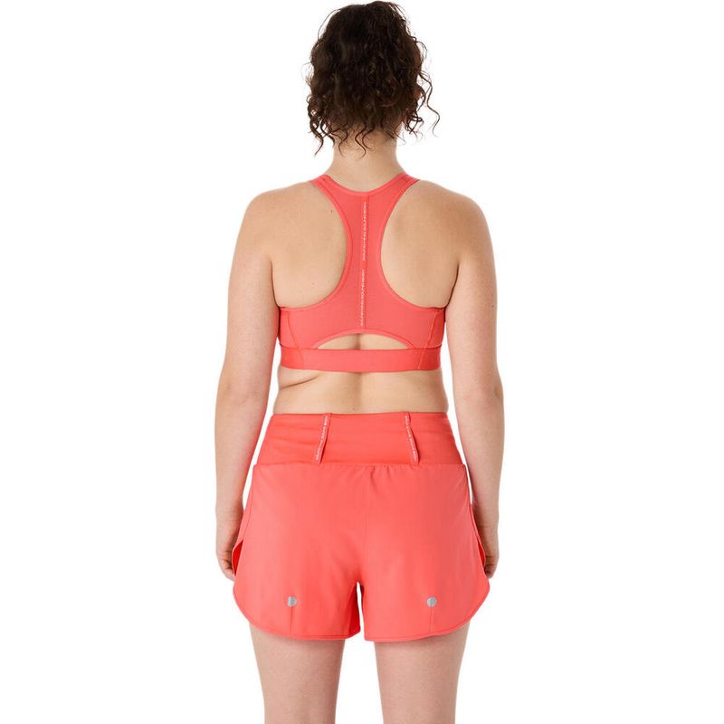 Top ASICS Road Compression Bra Coral Reef Mujer - 2