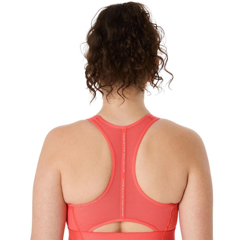Top ASICS Road Compression Bra Coral Reef Mujer - 4