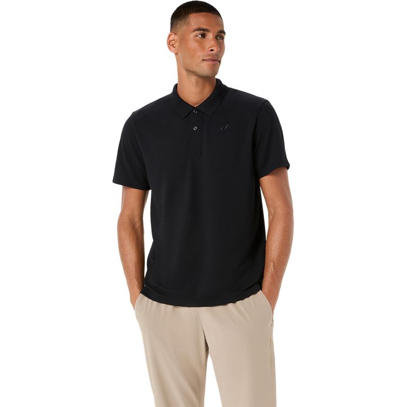 Polo ASICS  Performance Black Hombre - 0
