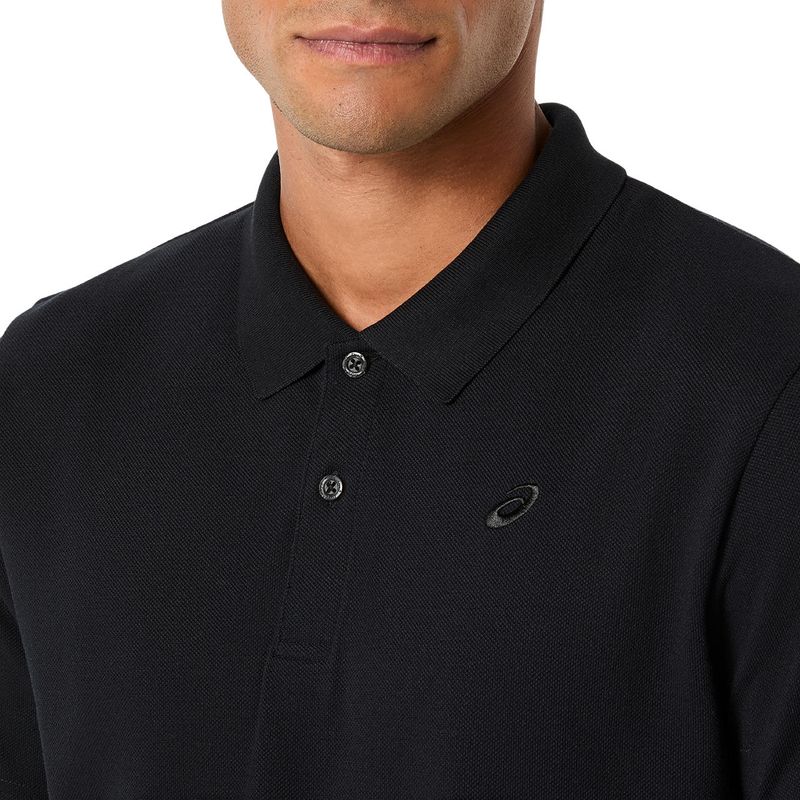 Polo ASICS  Performance Black Hombre - 4