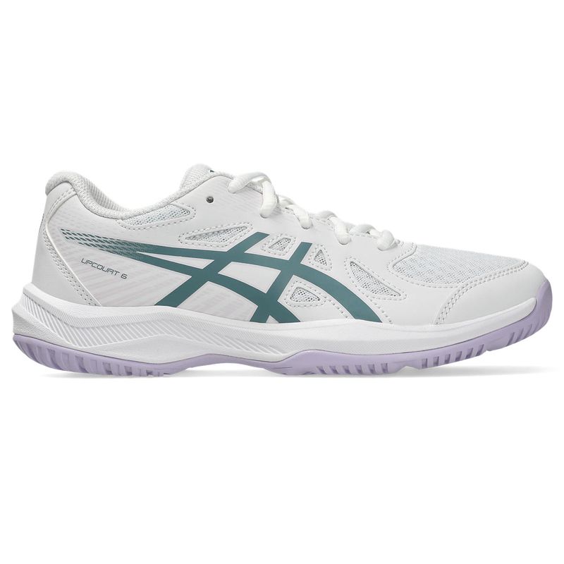 Zapatillas ASICS Upcourt 6 Gs White/Foggy Teal Ni&ntilde;os - 0
