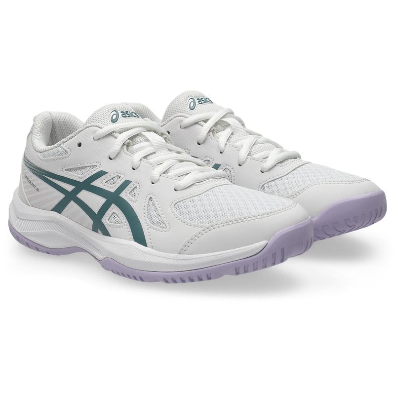 Zapatillas ASICS Upcourt 6 Gs White/Foggy Teal Ni&ntilde;os - 2