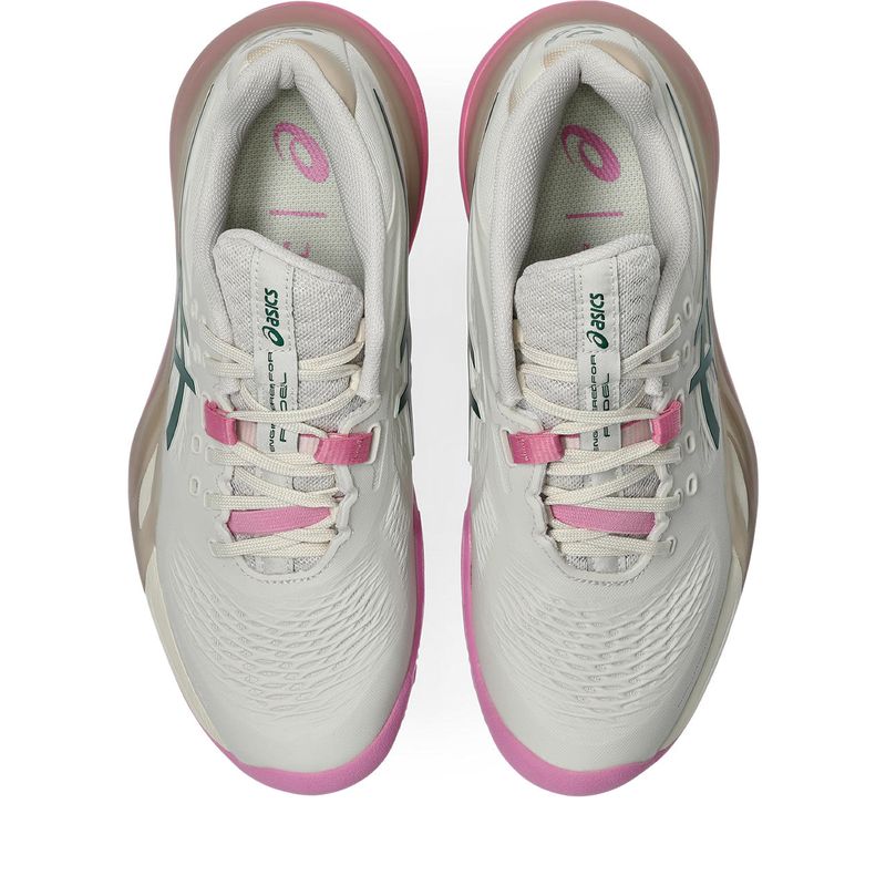 Zapatillas ASICS GEL-Resolution X Padel Soft Oat/Jewel Green Mujer - 3
