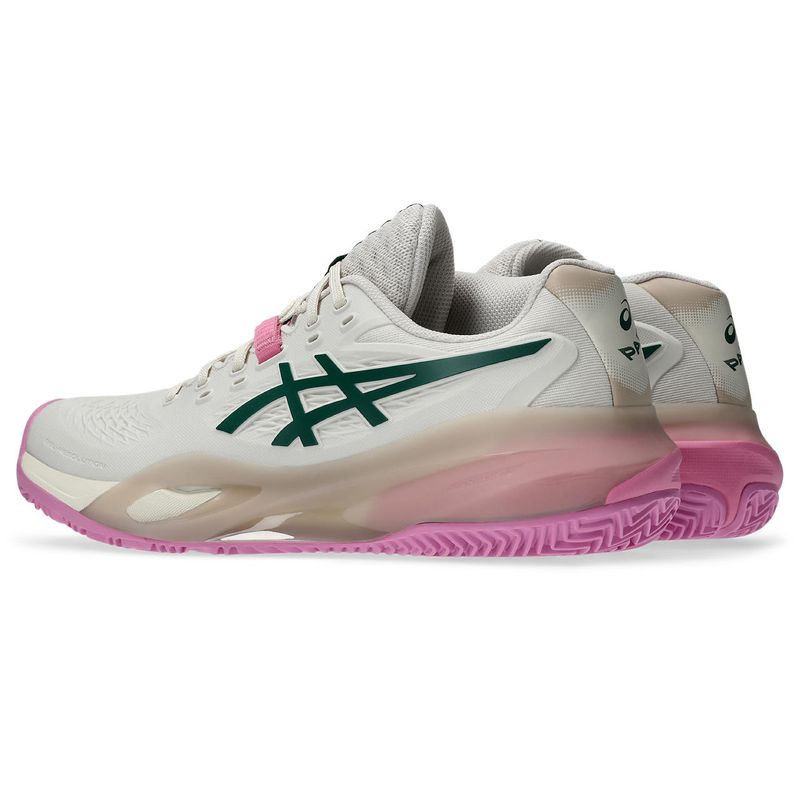 Zapatillas ASICS GEL-Resolution X Padel Soft Oat/Jewel Green Mujer - 4