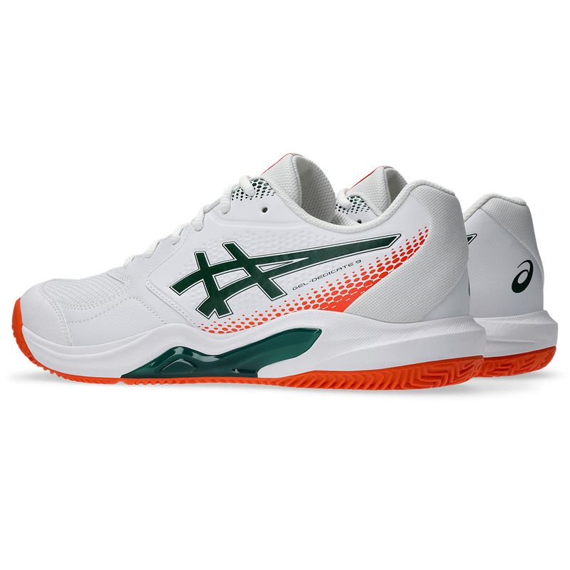 Zapatillas ASICS GEL-Dedicate 9 Padel White/Jewel Green Hombre - 4